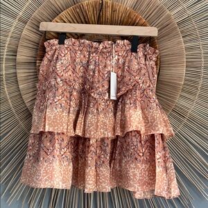 Ulla Johnson ruffle miniskirt size 2 NWT